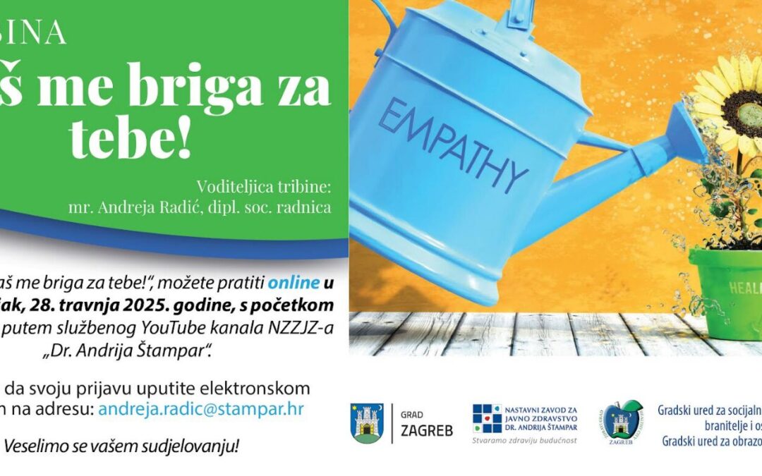 Tribina za roditelje “Baš me briga za tebe!“