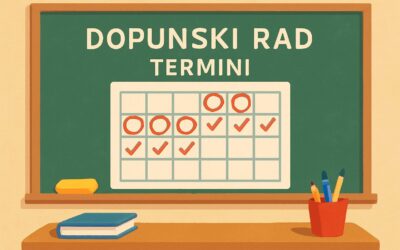 Dopunski rad – raspored