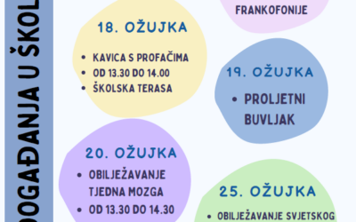 OŽUJAK- događanja u školi